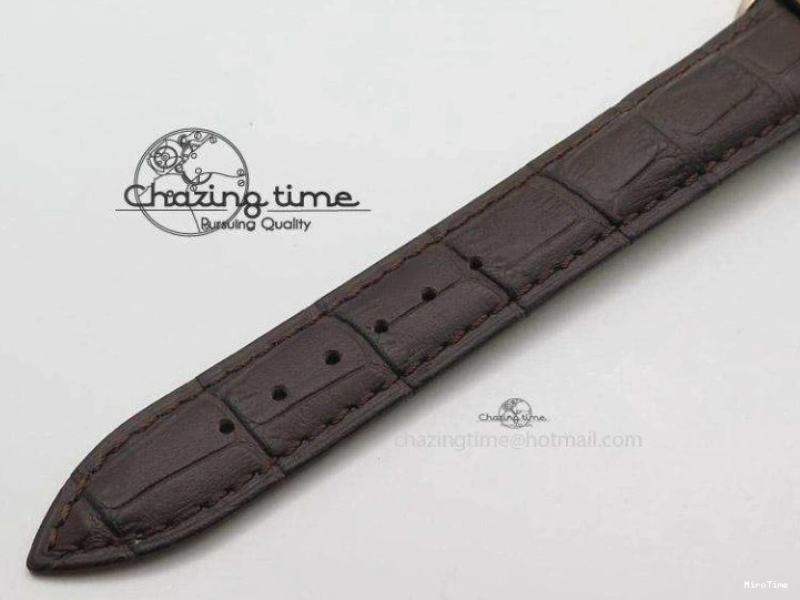 MiroTime 1219 Cellini 50505 RG Black Dial on Brown Leather Strap A2824 BP Maker Premium 4047